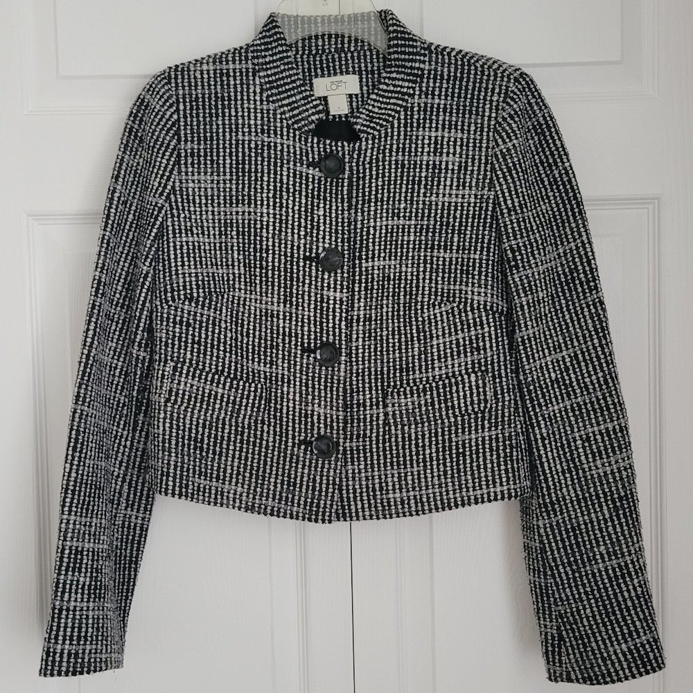 LOFT - CROPPED JACKET / BLAZER, SIZE 4